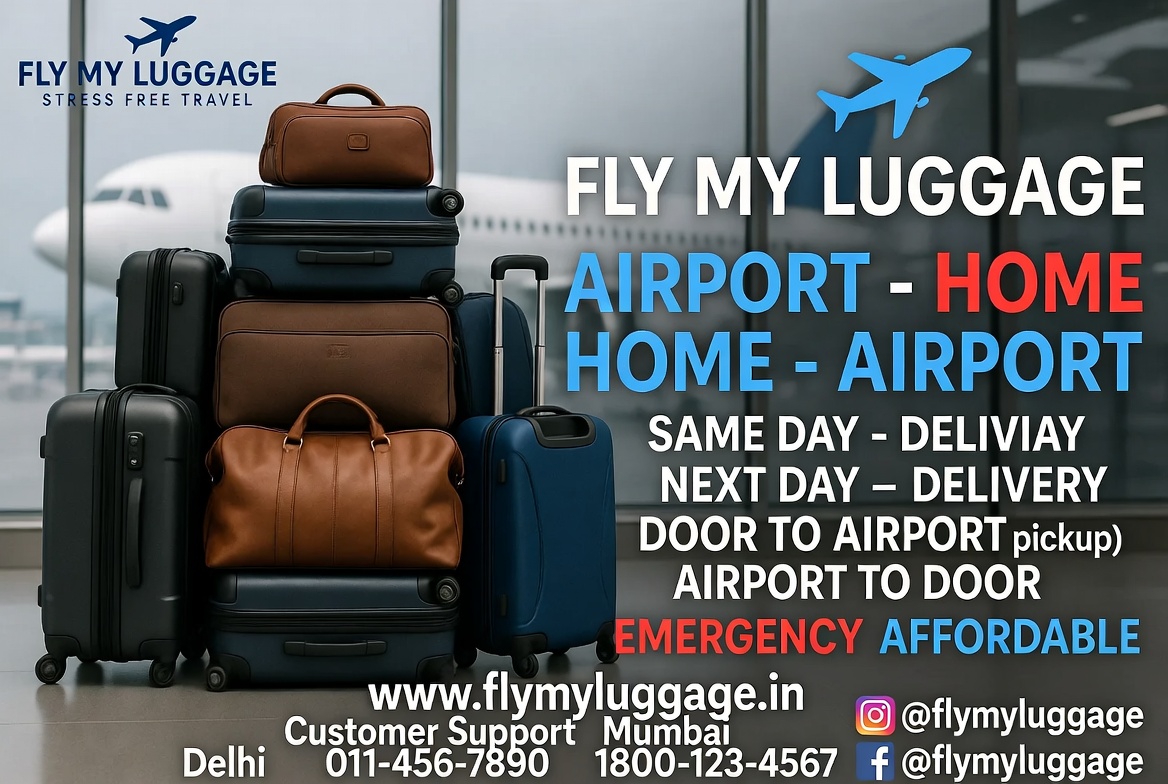Fly My Luggage is a specialized airport baggage delivery service in India that helps